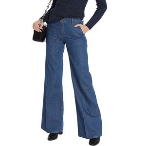 Anthropologie x MiH Mid Rise Wide Leg Loon Jeans 27